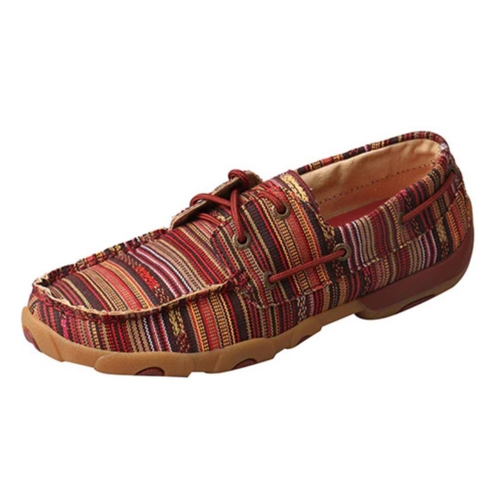 Twisted X Women's Red Multi Driving Mocs